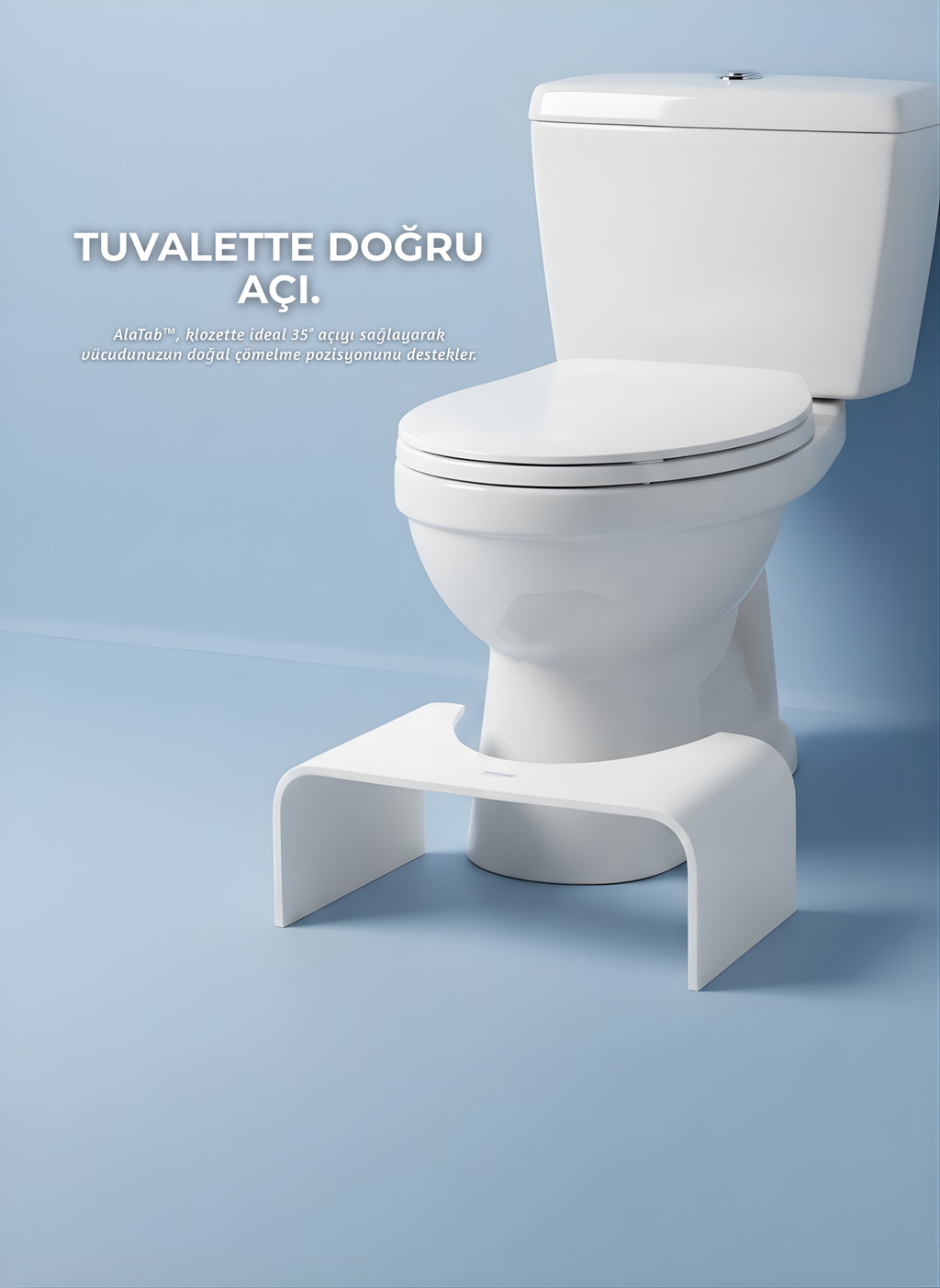 AlaTab™ Klozet İçin Doğru Oturuş Taburesi